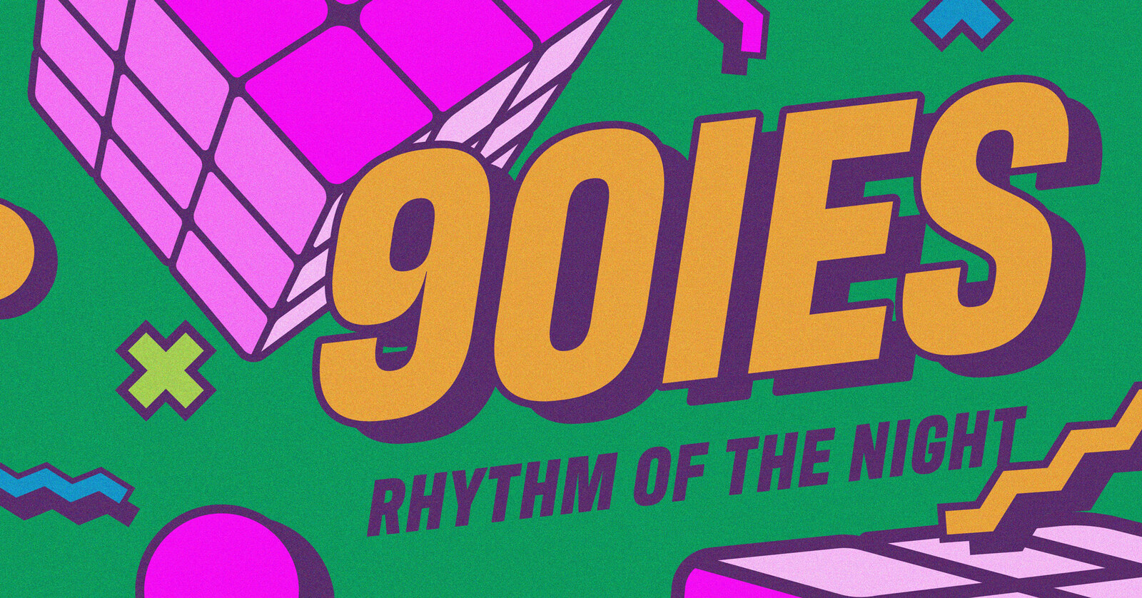 90ies — Rhythm Of The Night event poster