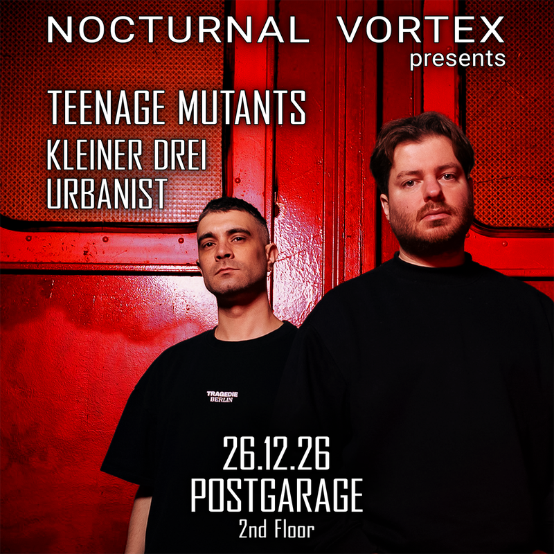 Nocturnal Vortex presents Teenage Mutants event poster