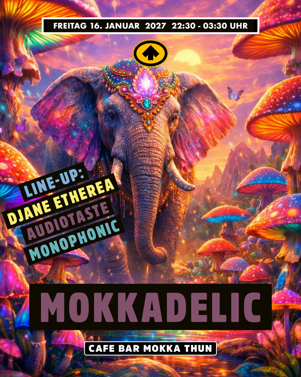 MOKKADELIC event poster