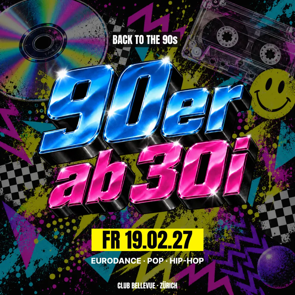 90er ab 30gi event poster