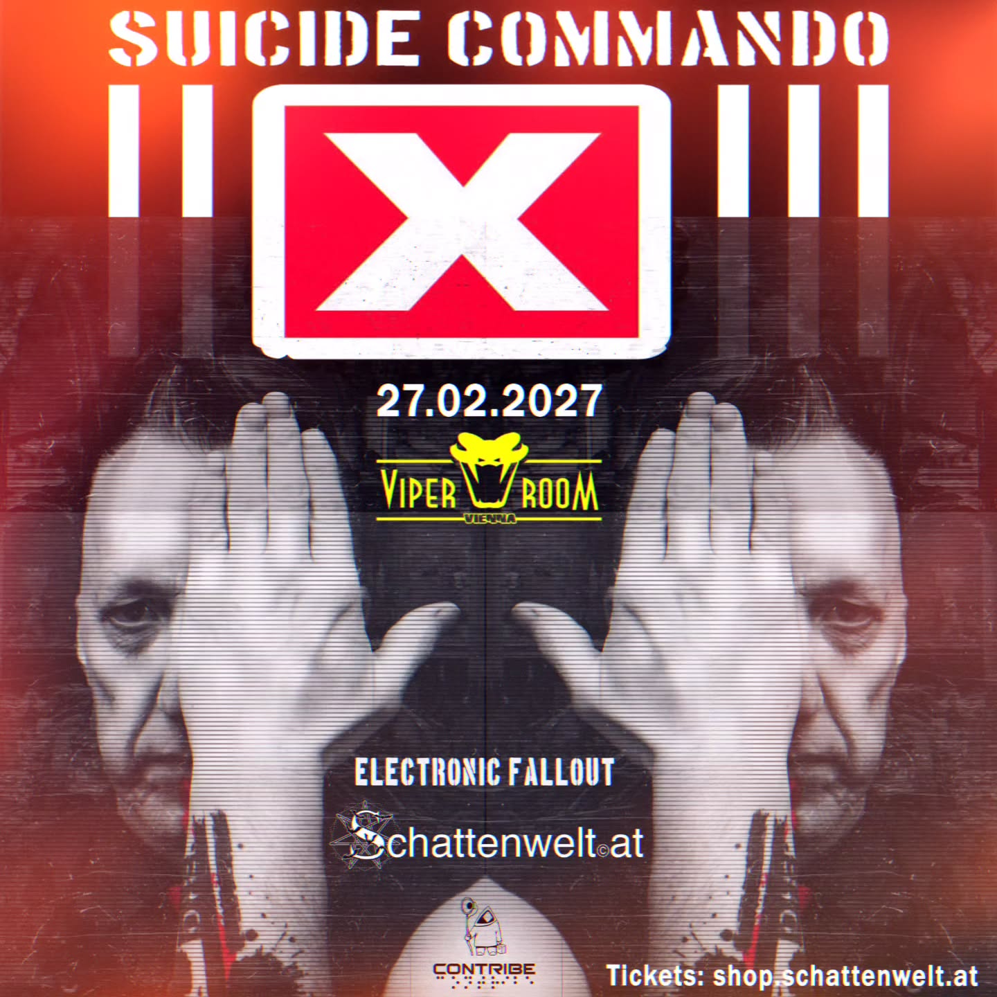 Suicide Commando: 40 Years Anniversary Veranstaltungsplakat