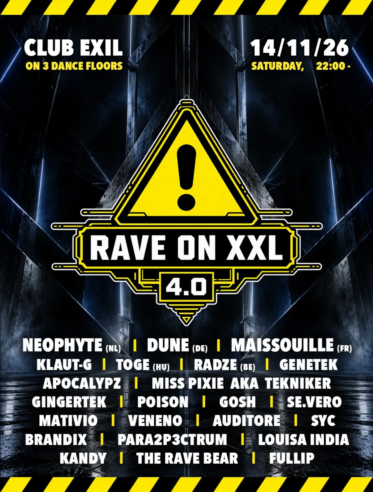 Rave On XXL 4.0 event poster