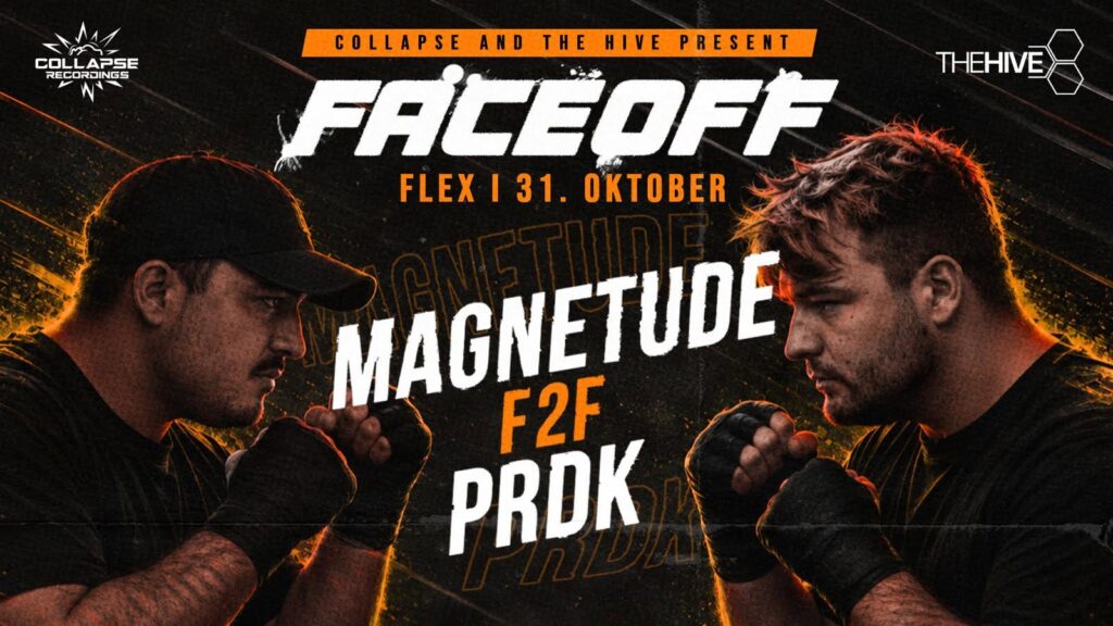 THE HIVE X COLLAPSE — Face Off Halloween Special Veranstaltungsplakat