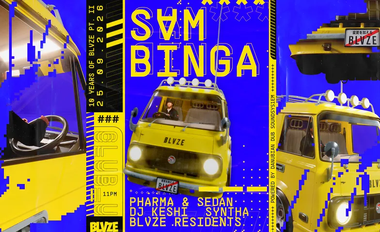 10 Years Of BLVZE Pt. II w/ Sam Binga event poster