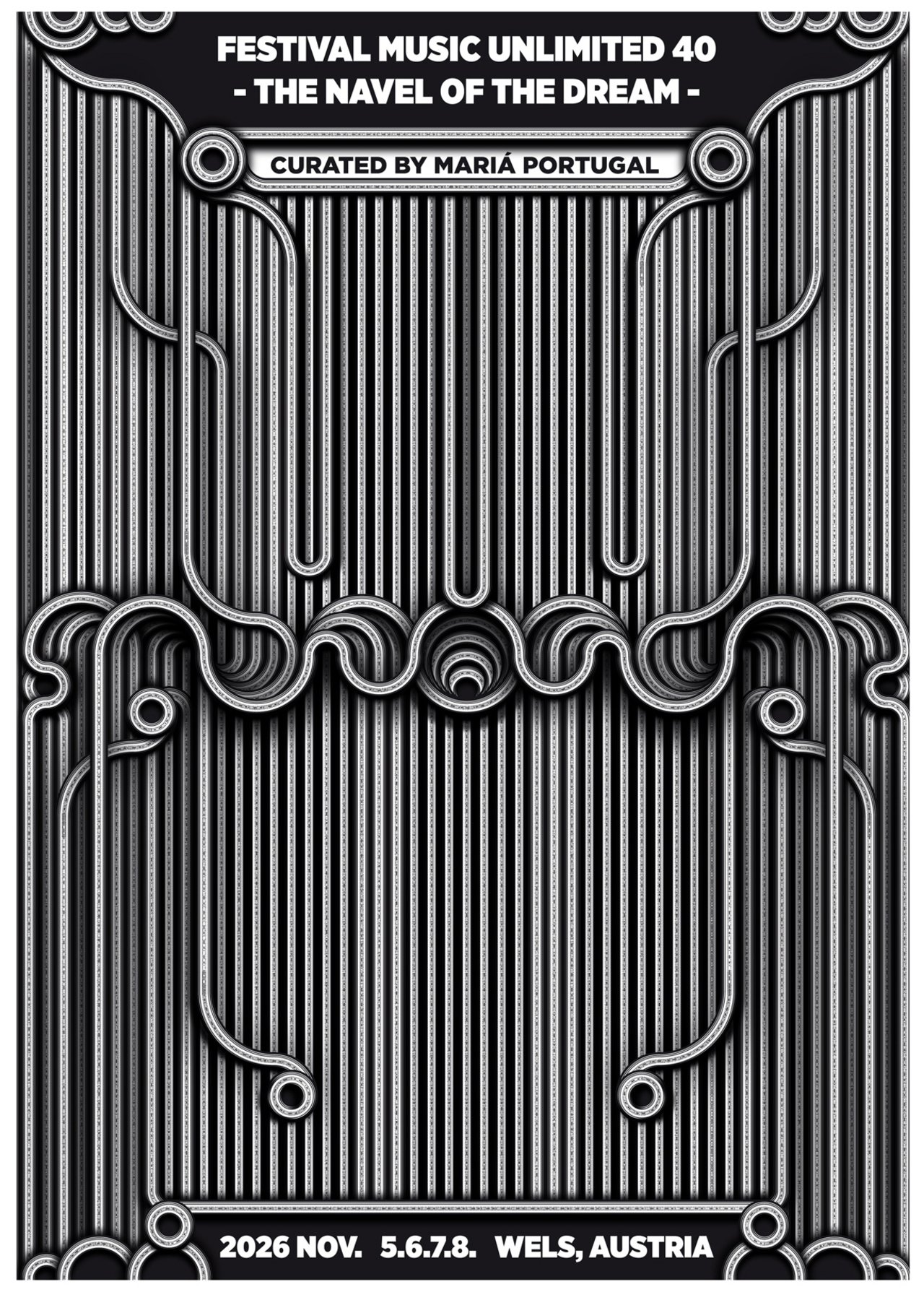 BRRRDS+Y at Music Unlimited 40 event poster