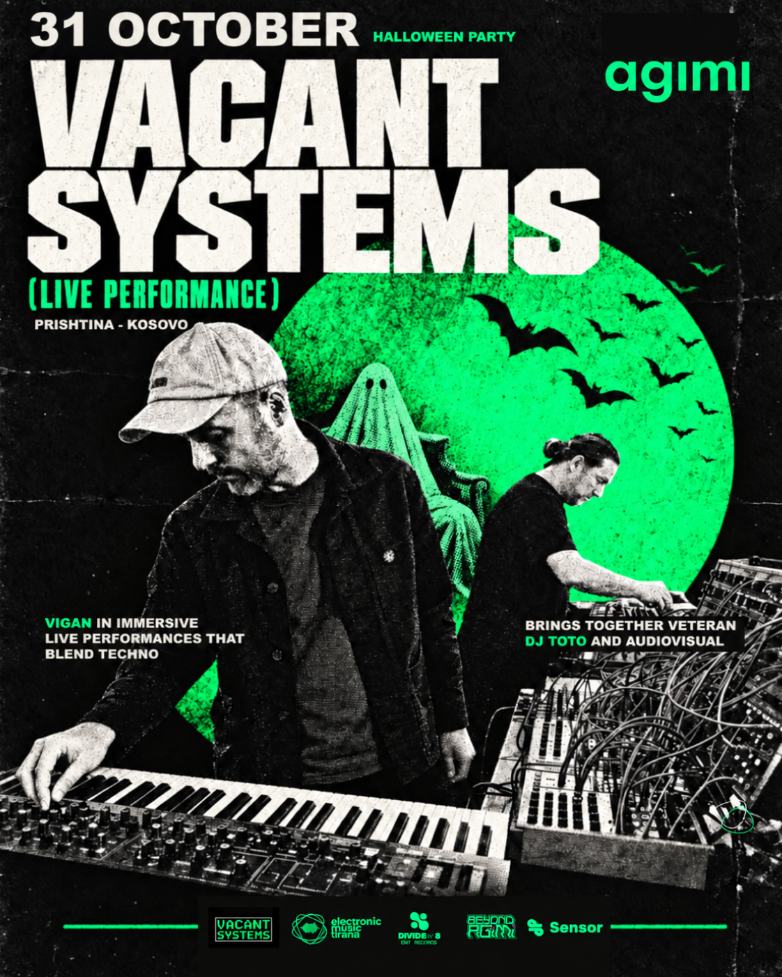 Vacant Systems · Halloween event poster