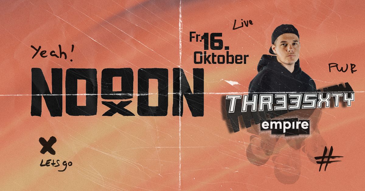 THR33SXTY presents: NOOON event poster