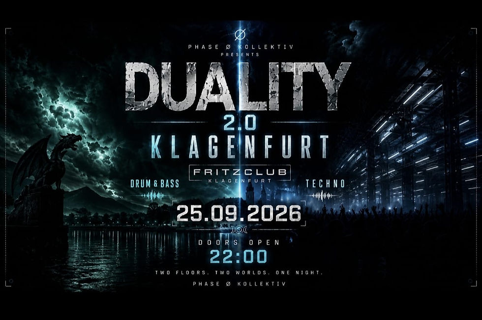 Duality 2.0 // Techno event poster