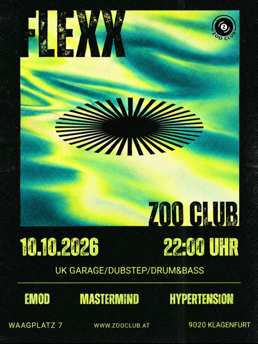 FLEXX event poster