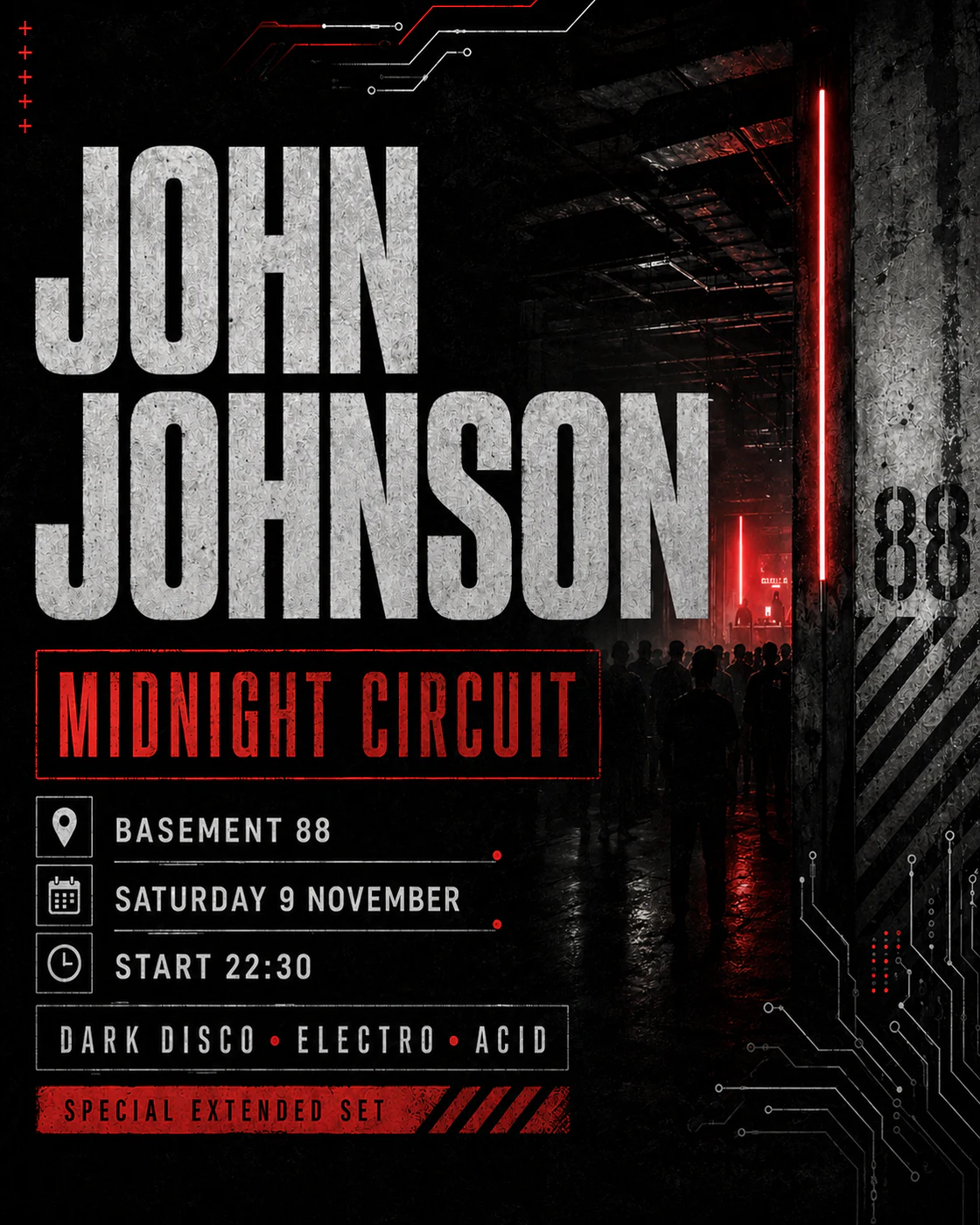 Midnight Circuit event poster