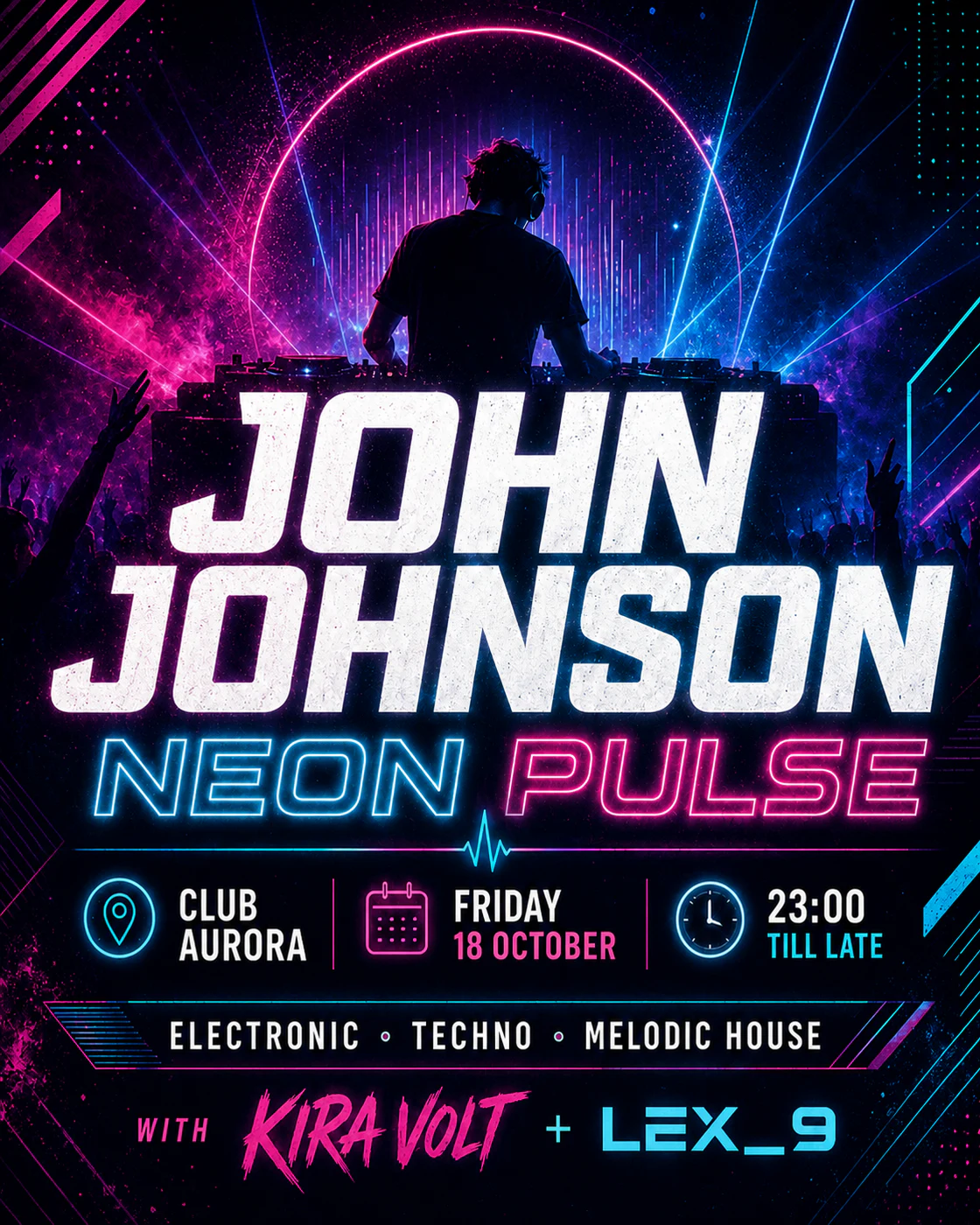 Neon Pulse event poster