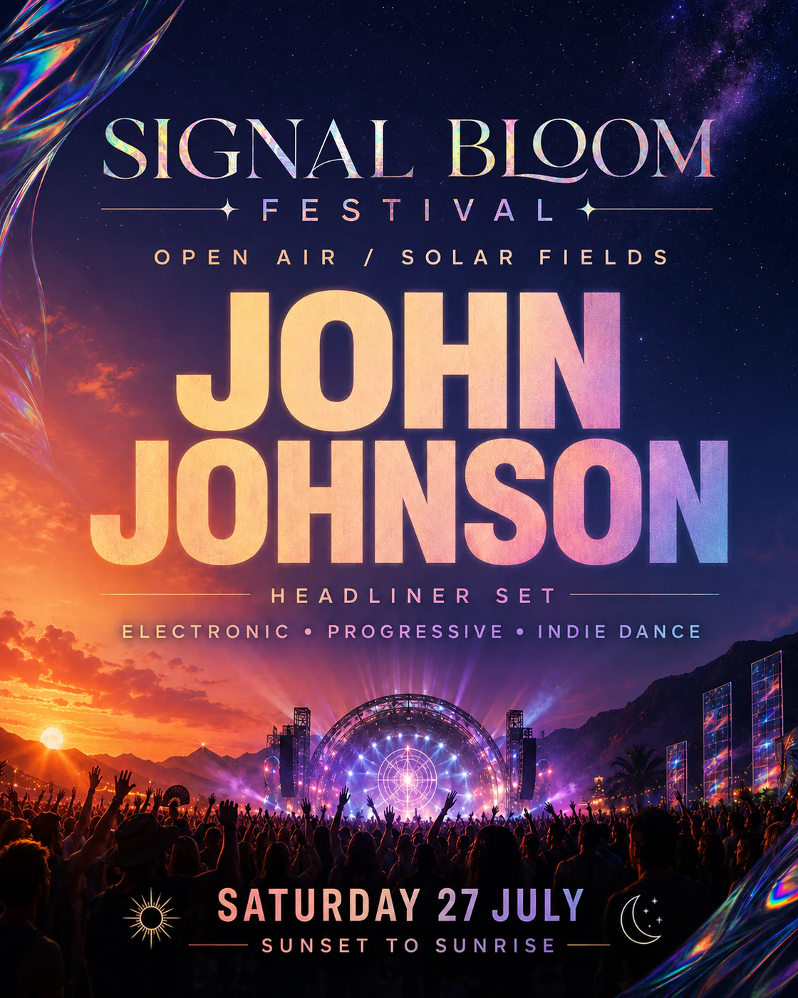 Signal Bloom Festival event poster