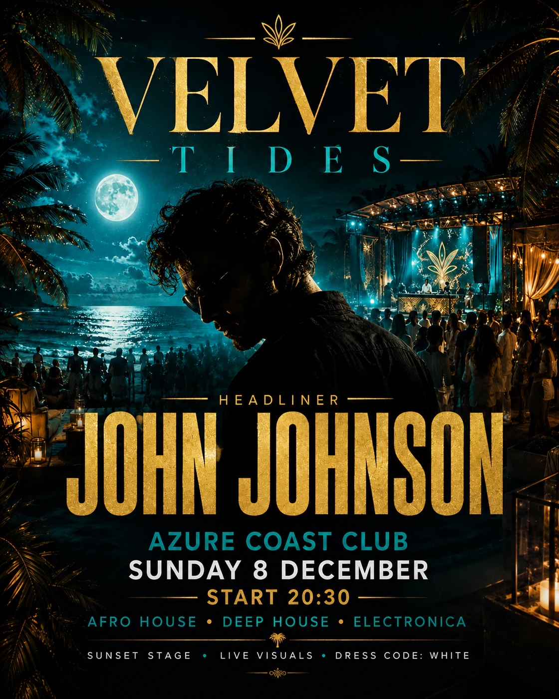 Velvet Tides event poster